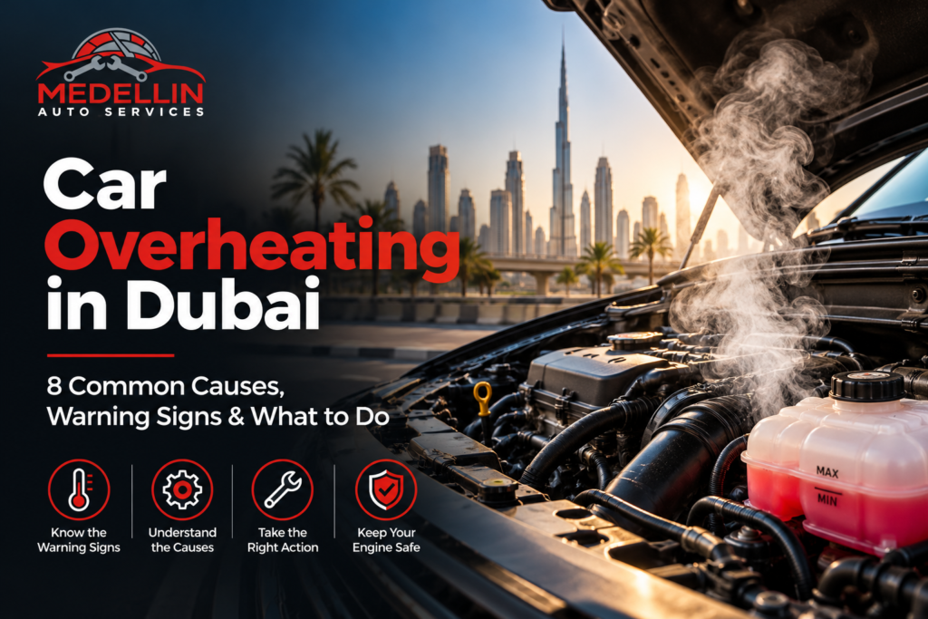 Car Overheating in Dubai – 8 Common Causes, Warning Signs & What to Do